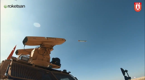  Sungur Hava Savunma Sistemi Testlerde Hareketli Hedefi Vurdu